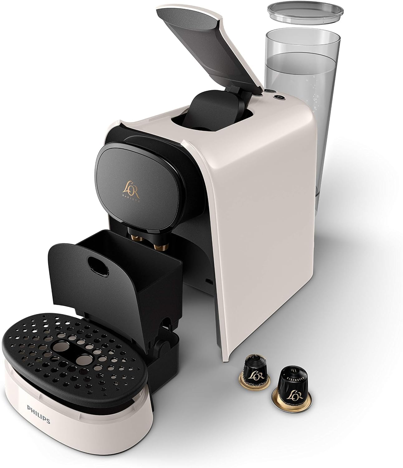 Torano - L'Or Barista Original, Machine à café à Capsules, Double Capsule, Double Plaisir, Blanc, LM8012/00