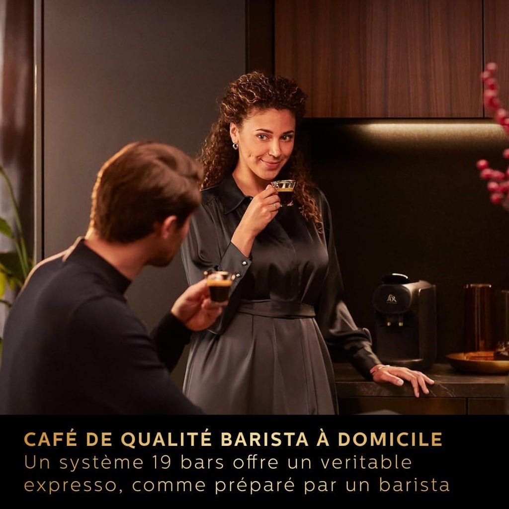 Torano - L'OR Barista Machine à Café à Capsules - Système Double Dose, 19 Bars, Piano Noir LM9012/66