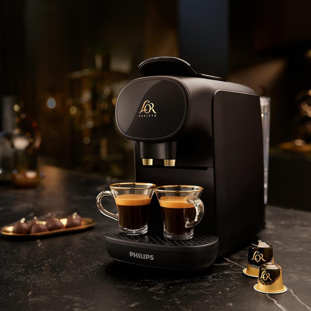 Torano - L'Or Barista Cafetière à capsules Sublime - machine à café à 19 bars, Noir LM9012/60