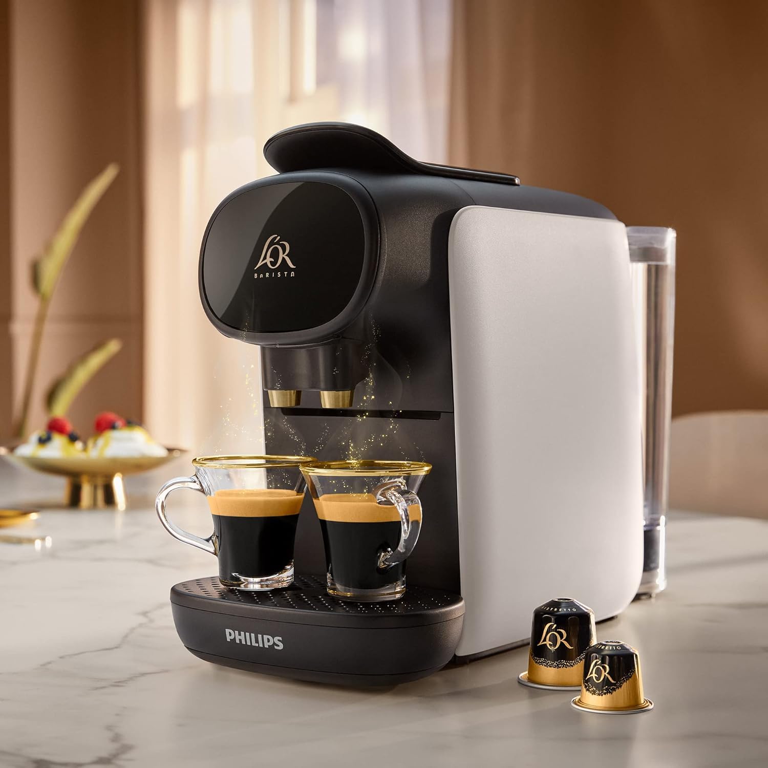 Torano - L'Or Barista Sublime, Machine à Café à Capsules, Blanc, LM9012/00